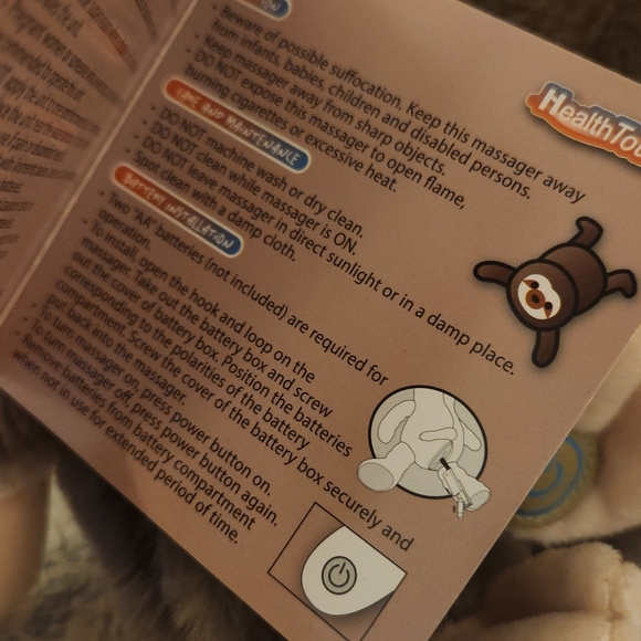 Vibrating Plush Sloth Massager - Picture 3 of 4